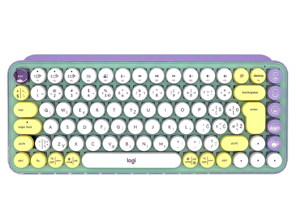 Keyboard logitech pop keys emoji mechanical mint slo g