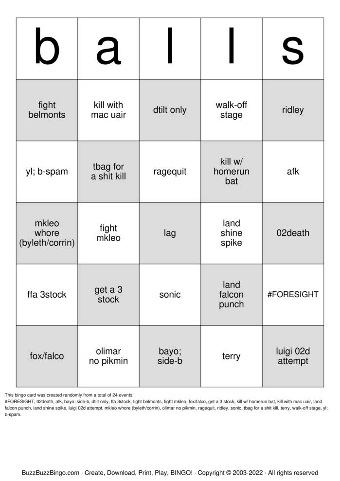 Dont kys challenge bingo cards to download print and customize