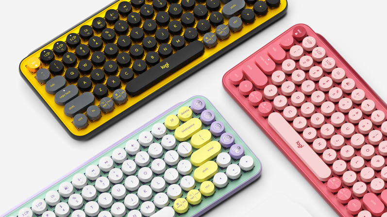 Pop keys wireless mechanical emoji keyboard