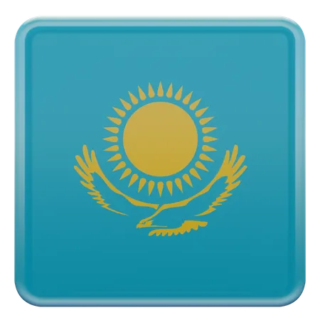 D kazakhstan flag illustrations