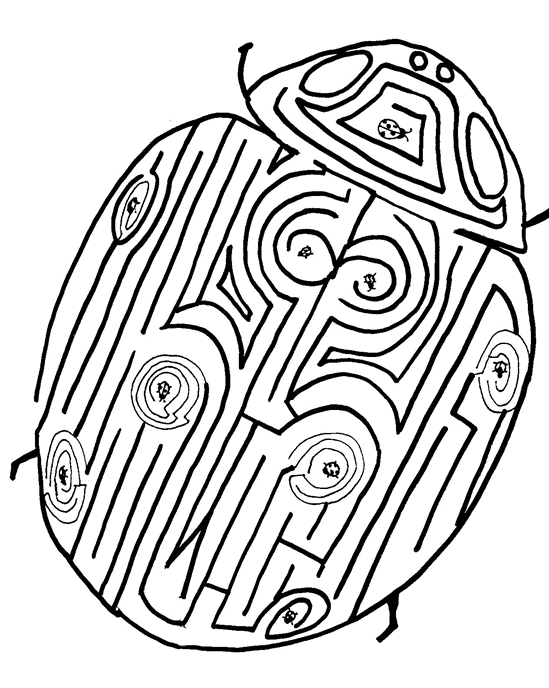 Free ladybug coloring page