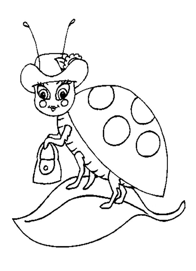 Ladybug coloring page