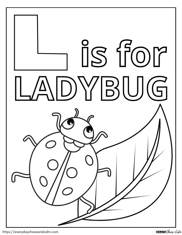 Free ladybug coloring pages for kids