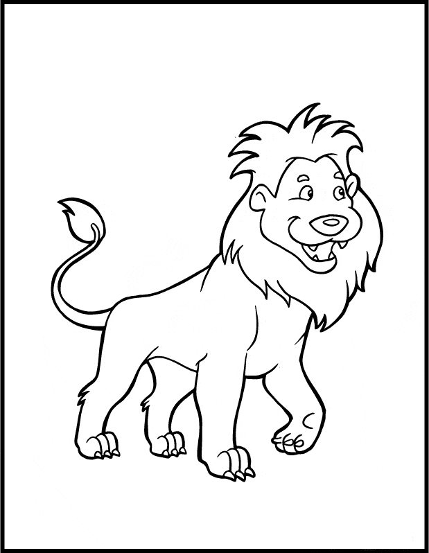 Lion coloring page