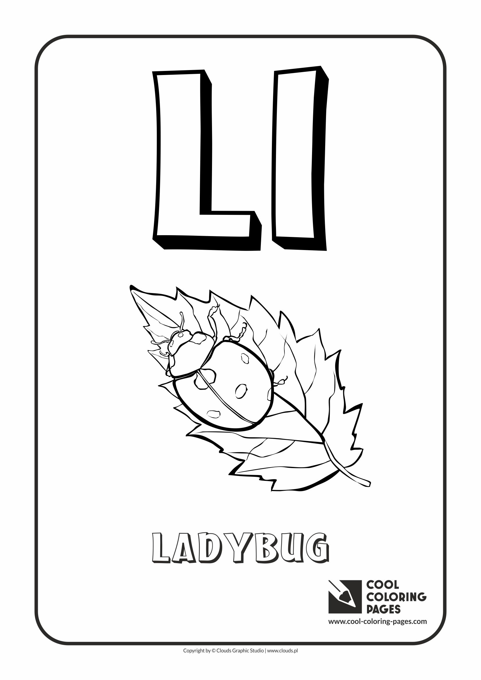 Cool coloring pages letter l