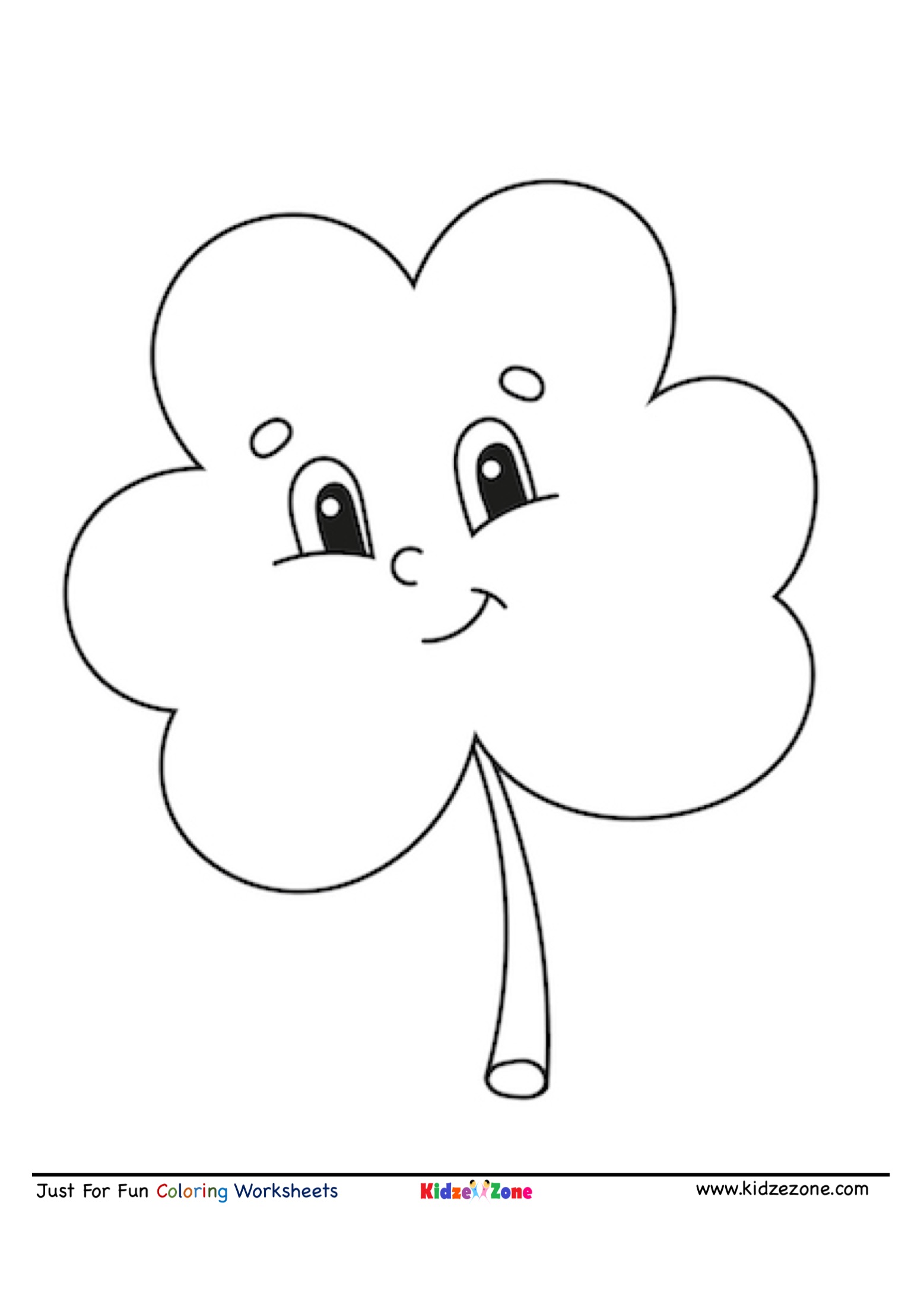 Leaf cartoon coloring page