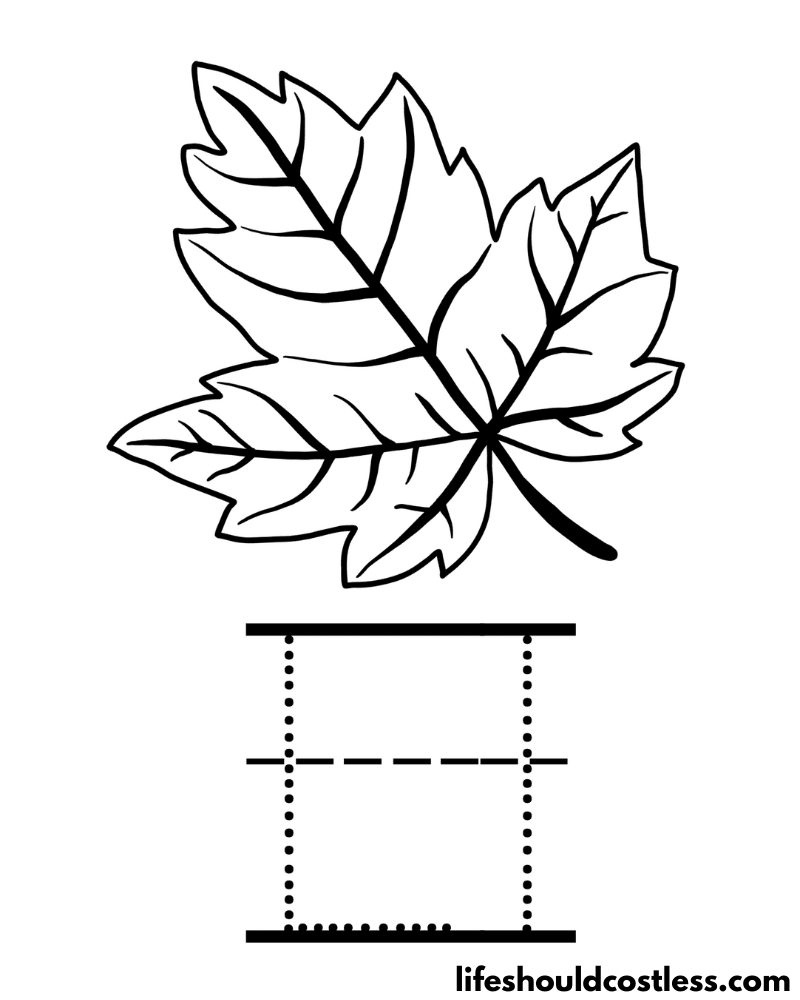 Leaf coloring pages free printable pdf templates