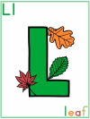 Letter l leaf leaves preschool lesson plan printable activities worksheets