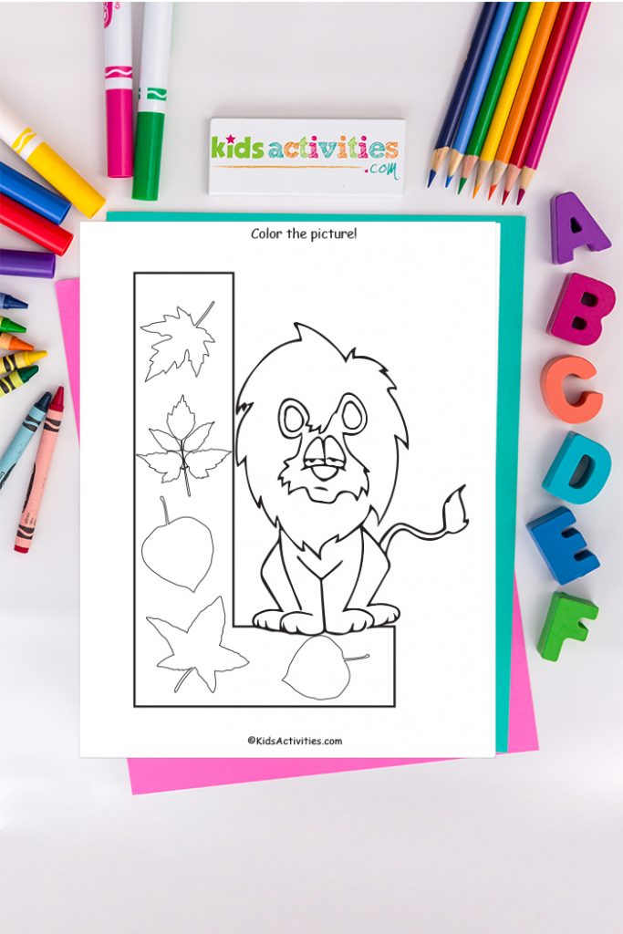 Letter l coloring page free alphabet coloring page kids activities blog