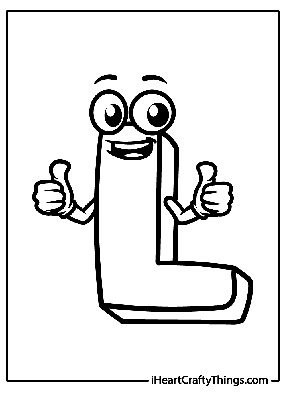 Letter l coloring pages free printables