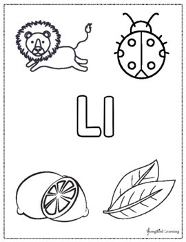 Letter l alphabet pack