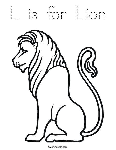 L is for lion coloring page lion coloring pages coloring pages l is for lion