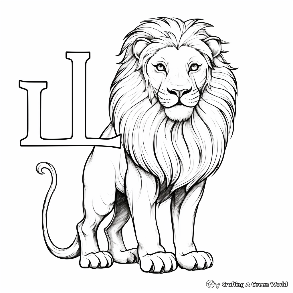 Letter l coloring pages