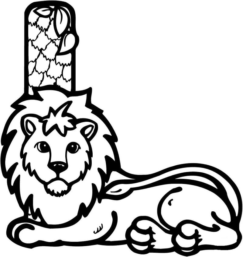 Letter l coloring pages