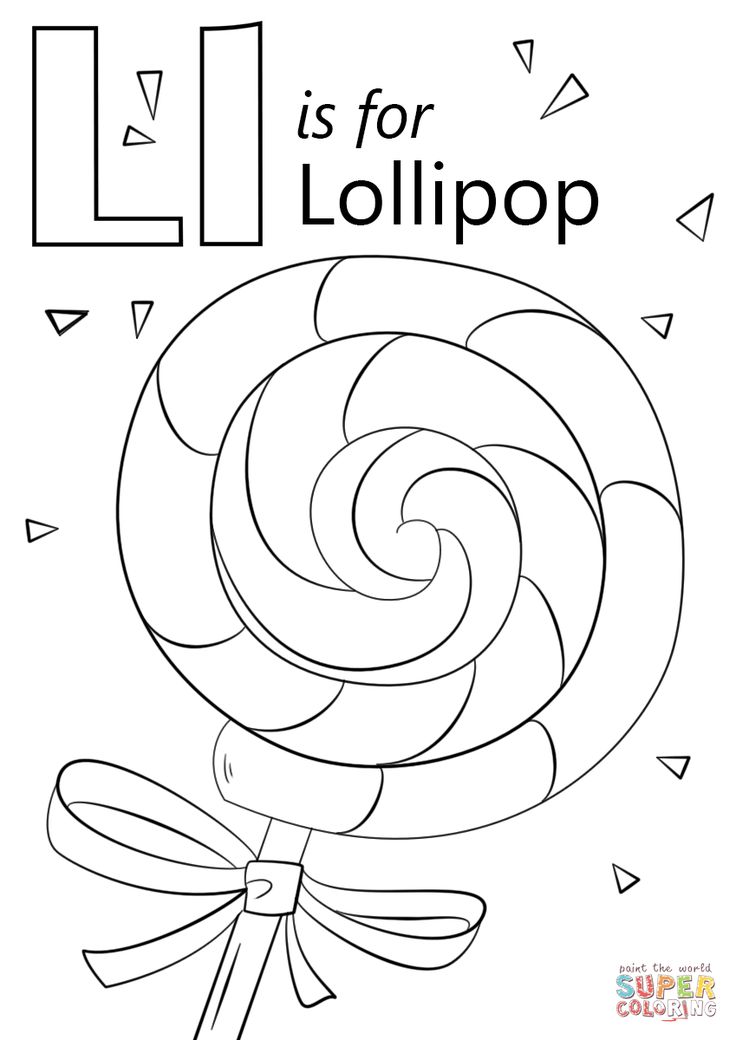 Letter l is for lollipop coloring page free printable coloring pages abc coloring pages letter a coloring pages letter l crafts