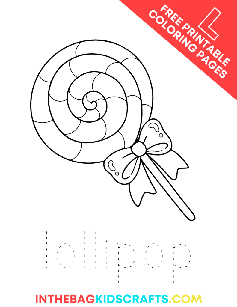 Letter l coloring pages free printables â in the bag kids crafts