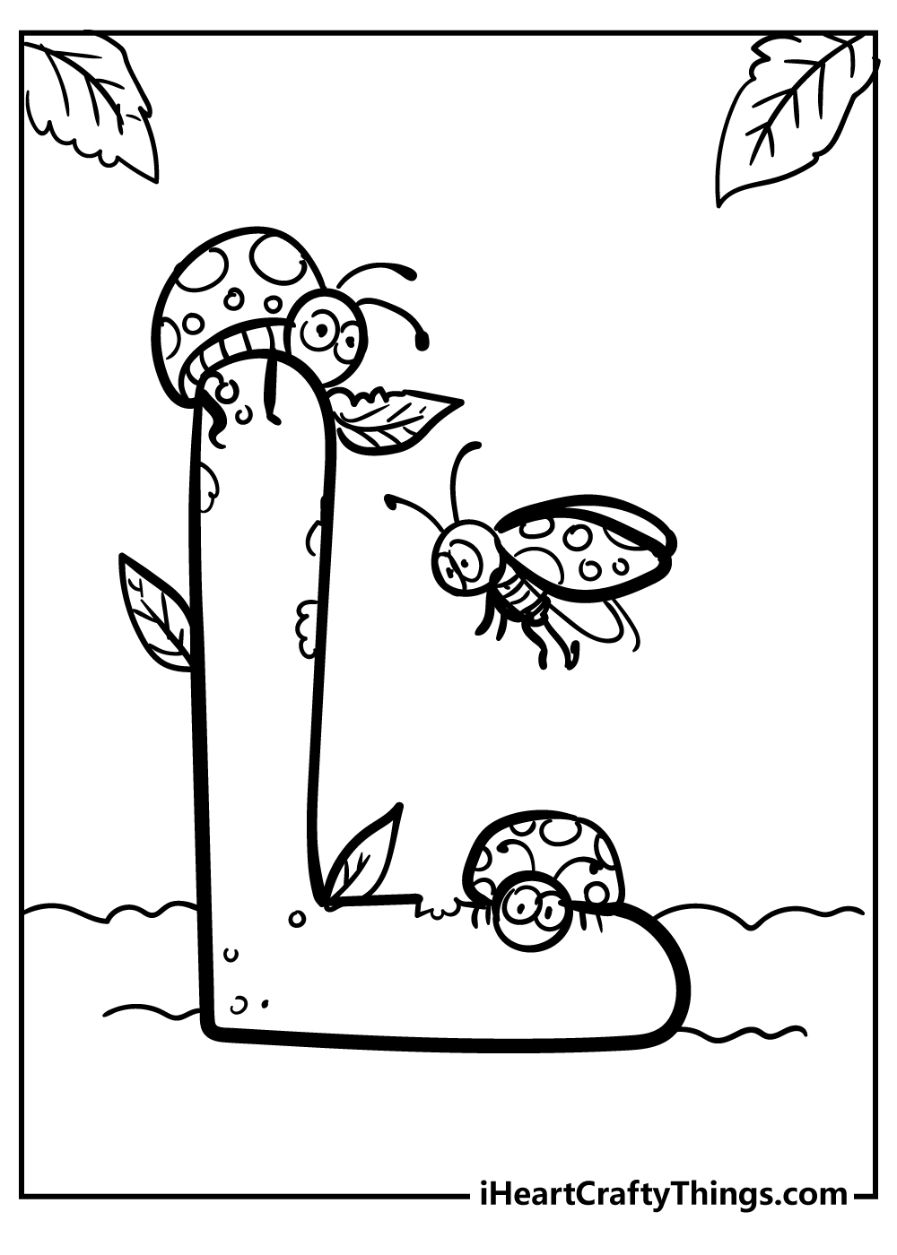 Letter l coloring pages free printables