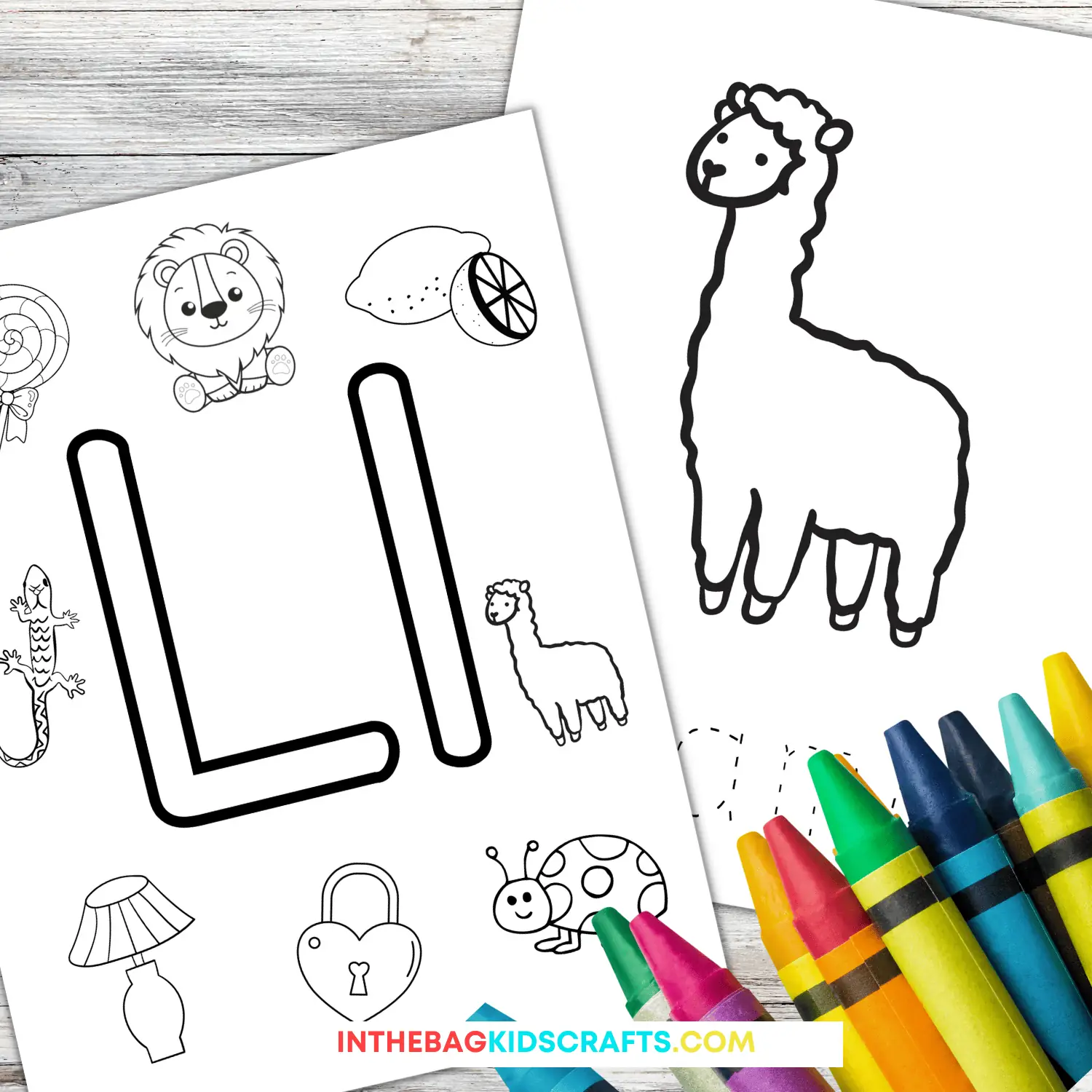 Letter l coloring pages free printables â in the bag kids crafts