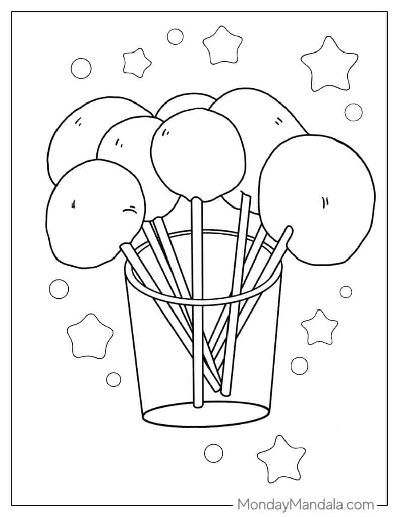 Lollipop coloring pages free pdf printables