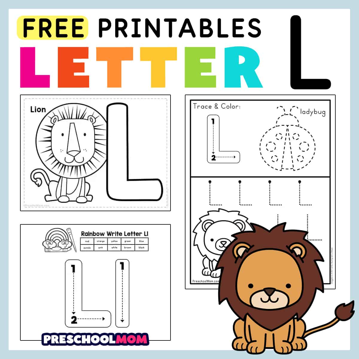 Letter l preschool printables