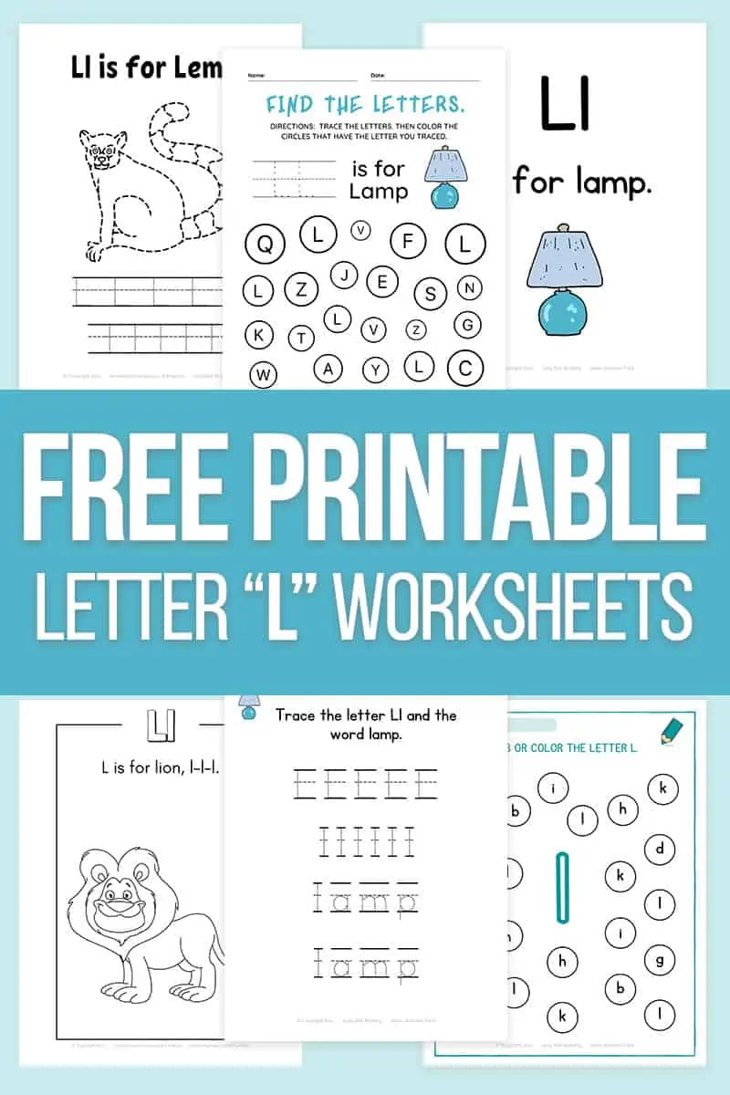Letter l worksheets and printable alphabet activities