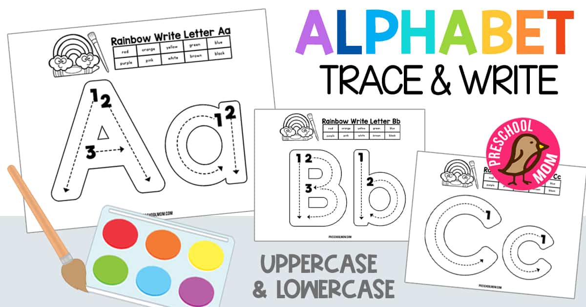 Letter tracing worksheets uppercase and lowercase