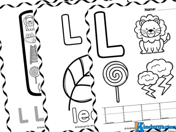 Free printable letter l coloring pages for kindergarten