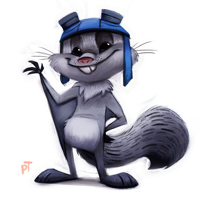 Ardilla voladora character design cute drawings cute animal drawings