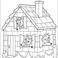 A beautiful brick house coloring pages