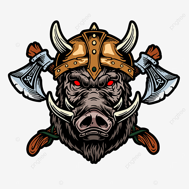 Des clipart hd png caricatura de cerdo medieval wild pig medieval tattoo png image for free download