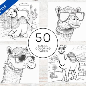 Camel coloring page