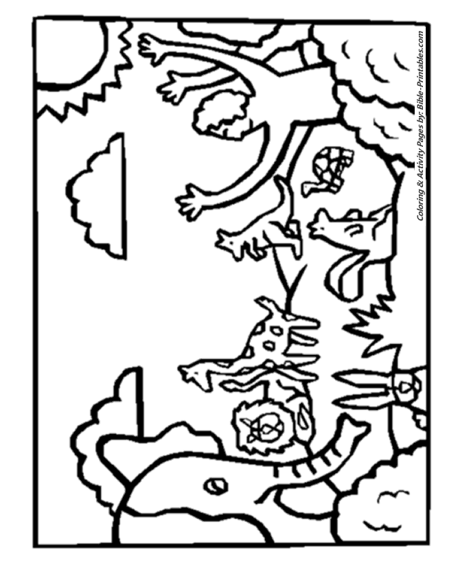 The sixth day creation coloring pages bible coloring pages coloring pages