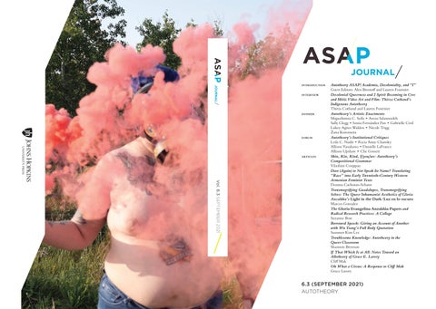 Asapjournal vol no by johns hopkins university press