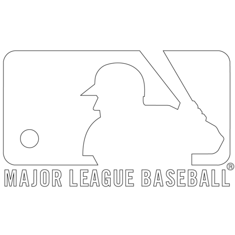 Mlb logo coloring page free printable coloring pages