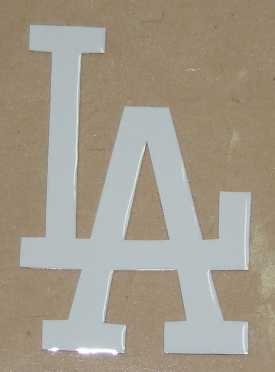 Los angeles dodgers all white full size helmet m sticker decal