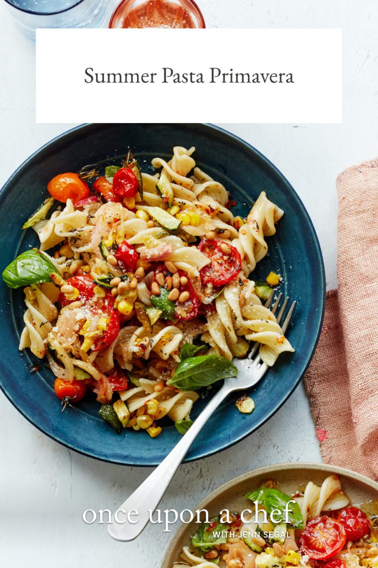 Summer pasta primavera