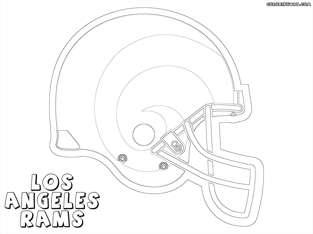 Printable coloring pages football helmets vikings football helmet rams football