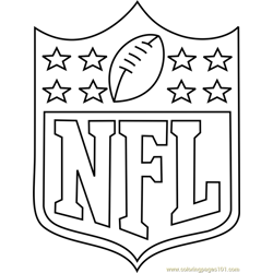 Los angeles rams logo coloring page for kids