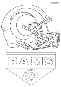 Free printable football helmet coloring pages for kids