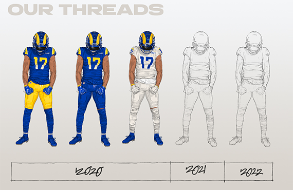 Los angeles rams tease alternate uniforms in â