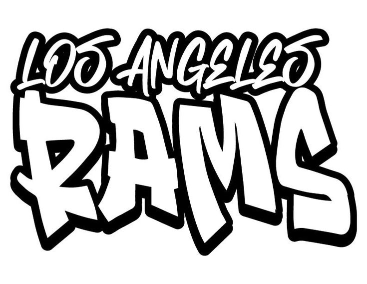 Nfl los angeles rams football decal nfl teams quote coloring pages