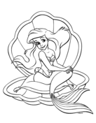 The little mermaid coloring pages free coloring pages