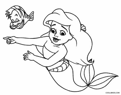 Little mermaid coloring pages ariel coloring pages