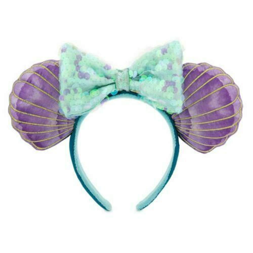 Mermaid ariel purple iridescent mickey mouse minnie ears headband clothing shoes jewelry