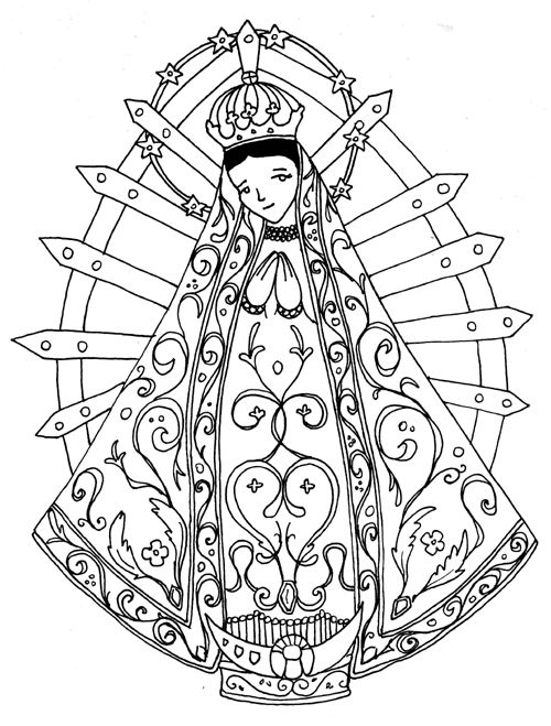 Virgen de guadalupe coloring pages