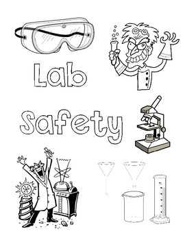 Science lab safety coloring page by from a to z with mrs t tpt