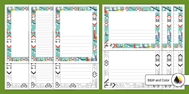 Blank and lined journal writing pages