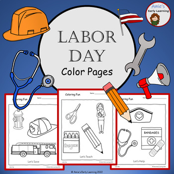 Labor day coloring pages for preschool prek kindergarten printable