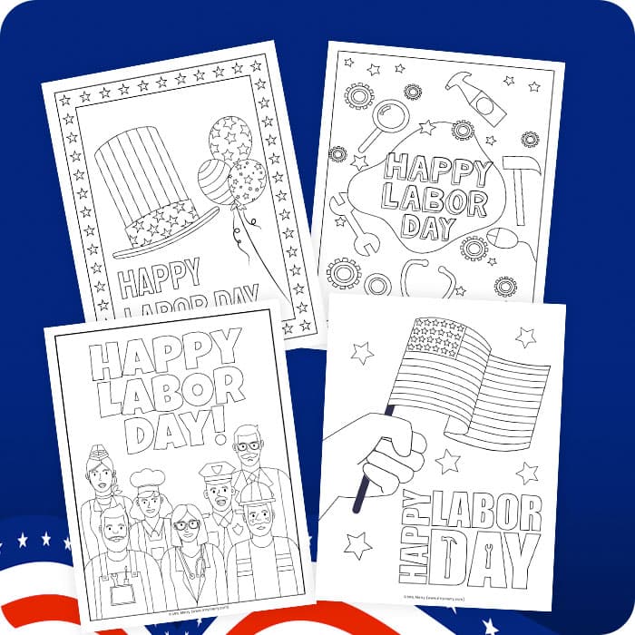 Labor day coloring pages printable mrs merry