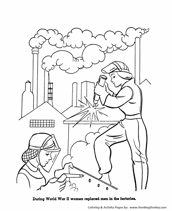 Labor day coloring pages